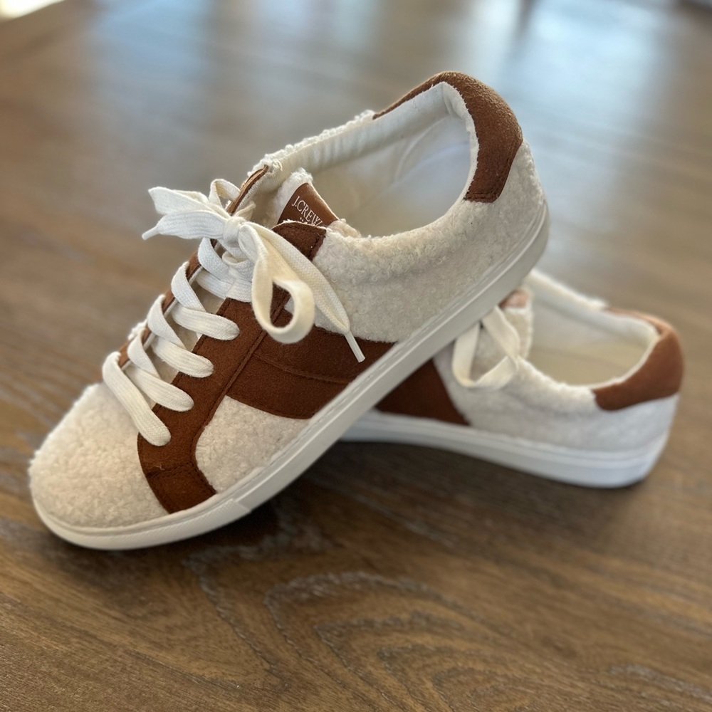 J. CREW Striped Sherpa Road Trip Sneakers